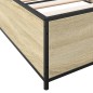 vidaXL Bettgestell Sonoma-Eiche 90x190 cm Holzwerkstoff und Metall vidaXL Bettgestell Sonoma-Eiche 90x190 cm Holzwerkstoff und Metall