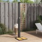 vidaXL Gartendusche Schwarz 50x55x224 cm Poly Rattan und Akazienholz vidaXL Gartendusche Schwarz 50x55x224 cm Poly Rattan und Akazienholz