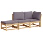 vidaXL 3-tlg. Garten-Lounge-Set mit Kissen Massivholz Akazie vidaXL 3-tlg. Garten-Lounge-Set mit Kissen Massivholz Akazie