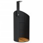 vidaXL Gartendusche Schwarz 100x100x241,5 cm Poly Rattan Akazienholz vidaXL Gartendusche Schwarz 100x100x241,5 cm Poly Rattan Akazienholz