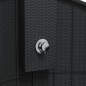 vidaXL Gartendusche Schwarz 100x100x241,5 cm Poly Rattan Akazienholz vidaXL Gartendusche Schwarz 100x100x241,5 cm Poly Rattan Akazienholz