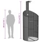 vidaXL Gartendusche Schwarz 100x100x241,5 cm Poly Rattan Akazienholz vidaXL Gartendusche Schwarz 100x100x241,5 cm Poly Rattan Akazienholz