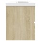 vidaXL Waschbeckenunterschrank Einbaubecken Sonoma-Eiche Holzwerkstoff vidaXL Waschbeckenunterschrank Einbaubecken Sonoma-Eiche Holzwerkstoff