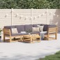 vidaXL 6-tlg. Garten-Lounge-Set mit Kissen Massivholz Akazie vidaXL 6-tlg. Garten-Lounge-Set mit Kissen Massivholz Akazie