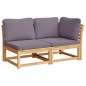 vidaXL 6-tlg. Garten-Lounge-Set mit Kissen Massivholz Akazie vidaXL 6-tlg. Garten-Lounge-Set mit Kissen Massivholz Akazie