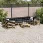 vidaXL 8-tlg. Garten-Sofagarnitur mit Kissen Kiefernholz Imprägniert vidaXL 8-tlg. Garten-Sofagarnitur mit Kissen Kiefernholz Imprägniert