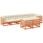 vidaXL 8-tlg. Garten-Sofagarnitur mit Kissen Wachsbraun Kiefernholz vidaXL 8-tlg. Garten-Sofagarnitur mit Kissen Wachsbraun Kiefernholz