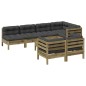 vidaXL 8-tlg. Garten-Sofagarnitur mit Kissen Kiefernholz Imprägniert vidaXL 8-tlg. Garten-Sofagarnitur mit Kissen Kiefernholz Imprägniert