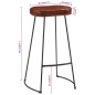 vidaXL Gavin-Barhocker 2 Stk. Dunkelbraun 44x37,5x78 cm vidaXL Gavin-Barhocker 2 Stk. Dunkelbraun 44x37,5x78 cm