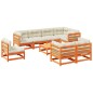 vidaXL 9-tlg. Garten-Sofagarnitur mit Kissen Wachsbraun Kiefernholz vidaXL 9-tlg. Garten-Sofagarnitur mit Kissen Wachsbraun Kiefernholz