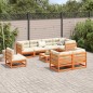 vidaXL 9-tlg. Garten-Sofagarnitur mit Kissen Wachsbraun Kiefernholz vidaXL 9-tlg. Garten-Sofagarnitur mit Kissen Wachsbraun Kiefernholz