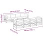 vidaXL 9-tlg. Garten-Sofagarnitur mit Kissen Wachsbraun Kiefernholz vidaXL 9-tlg. Garten-Sofagarnitur mit Kissen Wachsbraun Kiefernholz