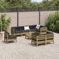 vidaXL 9-tlg. Garten-Sofagarnitur mit Kissen Kiefernholz Imprägniert vidaXL 9-tlg. Garten-Sofagarnitur mit Kissen Kiefernholz Imprägniert