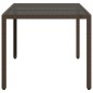 vidaXL Gartentisch mit Glasplatte Braun 150x90x75 cm Poly Rattan vidaXL Gartentisch mit Glasplatte Braun 150x90x75 cm Poly Rattan