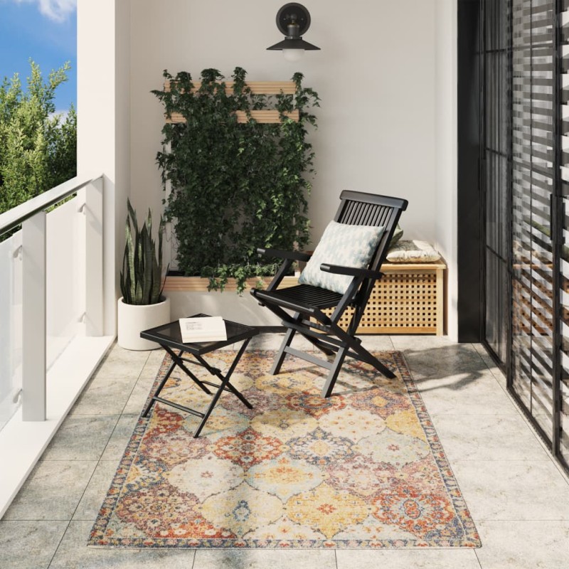vidaXL Teppich ARBIZU Indoor und Outdoor Vintage-Design 140x200 cm vidaXL Teppich ARBIZU Indoor und Outdoor Vintage-Design 140x200 cm