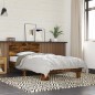 vidaXL Bettgestell Räuchereiche 75x190 cm Holzwerkstoff und Metall vidaXL Bettgestell Räuchereiche 75x190 cm Holzwerkstoff und Metall