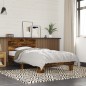 vidaXL Bettgestell Räuchereiche 90x190 cm Holzwerkstoff und Metall vidaXL Bettgestell Räuchereiche 90x190 cm Holzwerkstoff und Metall