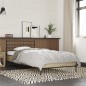 vidaXL Bettgestell Sonoma-Eiche 90x200 cm Holzwerkstoff und Metall vidaXL Bettgestell Sonoma-Eiche 90x200 cm Holzwerkstoff und Metall