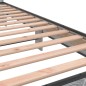 vidaXL Bettgestell Grau Sonoma 100x200 cm Holzwerkstoff und Metall vidaXL Bettgestell Grau Sonoma 100x200 cm Holzwerkstoff und Metall
