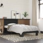 vidaXL Bettgestell Schwarz 90x200 cm Holzwerkstoff und Metall vidaXL Bettgestell Schwarz 90x200 cm Holzwerkstoff und Metall