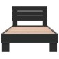 vidaXL Bettgestell Schwarz 90x200 cm Holzwerkstoff und Metall vidaXL Bettgestell Schwarz 90x200 cm Holzwerkstoff und Metall