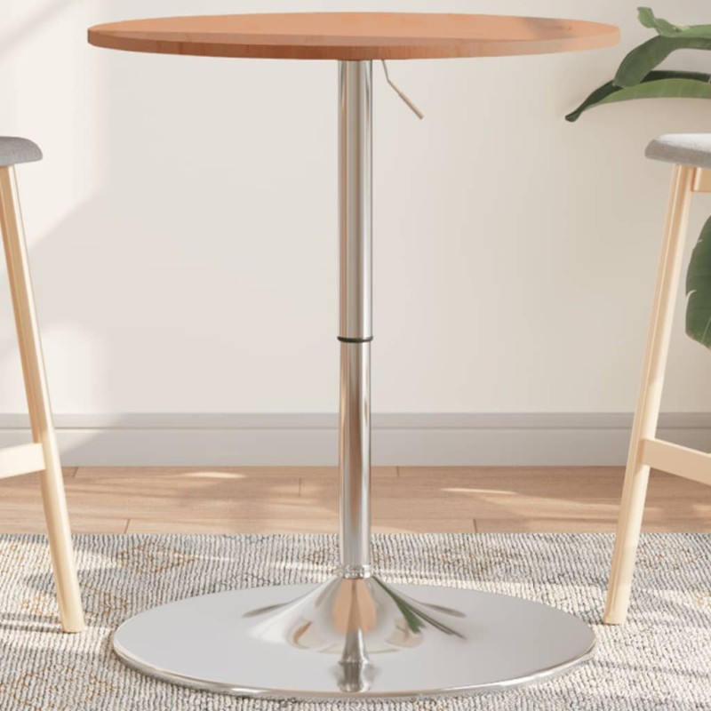 vidaXL Bartisch Ø60x89,5 cm Massivholz Buche vidaXL Bartisch Ø60x89,5 cm Massivholz Buche