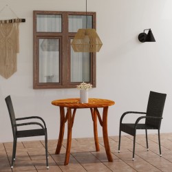 3-tlg. Garten-Essgruppe Grau