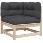 vidaXL 5-tlg. Garten-Sofagarnitur mit Kissen Massivholz Kiefer vidaXL 5-tlg. Garten-Sofagarnitur mit Kissen Massivholz Kiefer