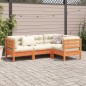 vidaXL 4-tlg. Garten-Sofagarnitur mit Kissen Wachsbraun Kiefernholz vidaXL 4-tlg. Garten-Sofagarnitur mit Kissen Wachsbraun Kiefernholz