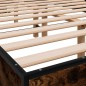 vidaXL Bettgestell Räuchereiche 140x190 cm Holzwerkstoff und Metall vidaXL Bettgestell Räuchereiche 140x190 cm Holzwerkstoff und Metall