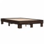 vidaXL Bettgestell Braun Eichen-Optik 140x190 cm Holzwerkstoff Metall vidaXL Bettgestell Braun Eichen-Optik 140x190 cm Holzwerkstoff Metall