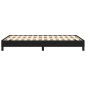 vidaXL Bettgestell Schwarz 120x190 cm Stoff vidaXL Bettgestell Schwarz 120x190 cm Stoff