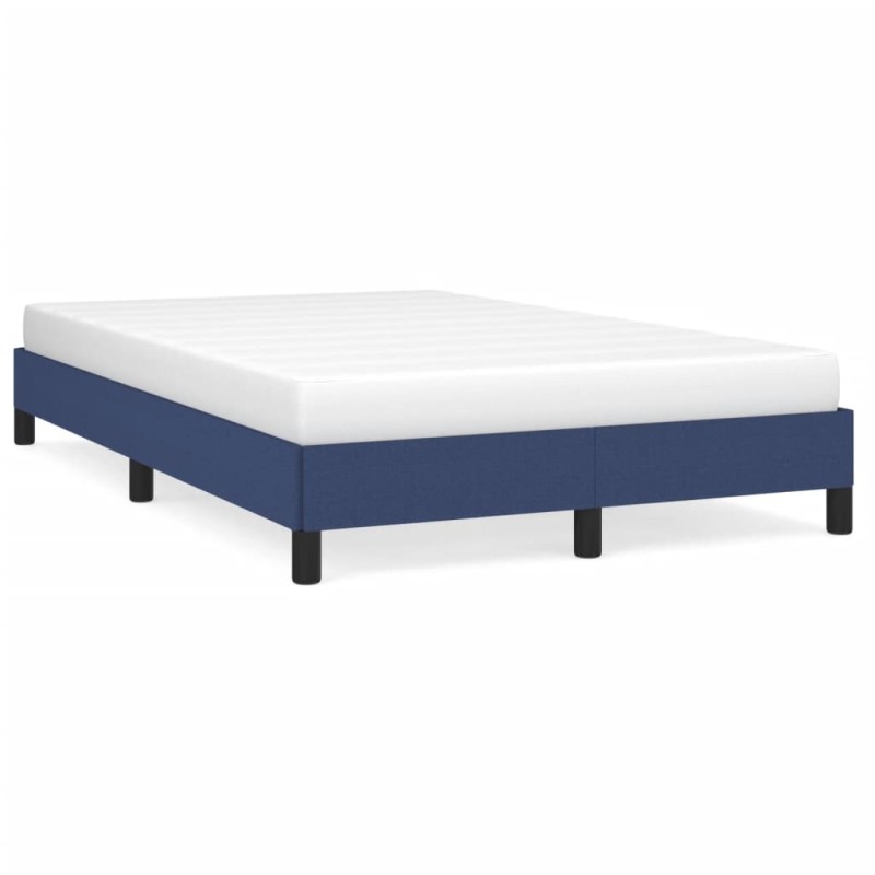 vidaXL Bettgestell Blau 120x190 cm Stoff vidaXL Bettgestell Blau 120x190 cm Stoff