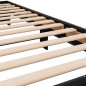 vidaXL Bettgestell Schwarz 100x200 cm Holzwerkstoff und Metall vidaXL Bettgestell Schwarz 100x200 cm Holzwerkstoff und Metall