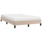 vidaXL Bettgestell Cappuccino-Braun 120x190 cm Kunstleder vidaXL Bettgestell Cappuccino-Braun 120x190 cm Kunstleder