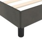 vidaXL Bettgestell ohne Matratze Dunkelgrau 120x190 cm Samt vidaXL Bettgestell ohne Matratze Dunkelgrau 120x190 cm Samt