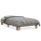vidaXL Bettgestell Sonoma-Eiche 75x190 cm Holzwerkstoff und Metall vidaXL Bettgestell Sonoma-Eiche 75x190 cm Holzwerkstoff und Metall