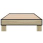 vidaXL Bettgestell Sonoma-Eiche 75x190 cm Holzwerkstoff und Metall vidaXL Bettgestell Sonoma-Eiche 75x190 cm Holzwerkstoff und Metall