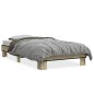 vidaXL Bettgestell Sonoma-Eiche 90x200 cm Holzwerkstoff und Metall vidaXL Bettgestell Sonoma-Eiche 90x200 cm Holzwerkstoff und Metall