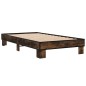 vidaXL Bettgestell Räuchereiche 90x190 cm Holzwerkstoff und Metall vidaXL Bettgestell Räuchereiche 90x190 cm Holzwerkstoff und Metall