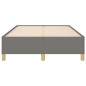 vidaXL Bettgestell Dunkelgrau 120x190 cm Stoff vidaXL Bettgestell Dunkelgrau 120x190 cm Stoff