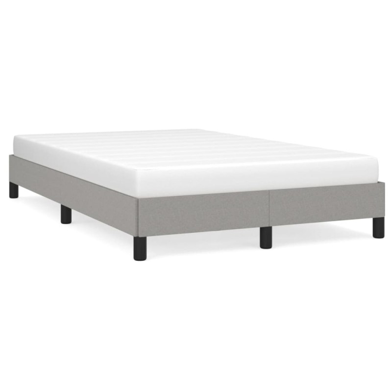 vidaXL Bettgestell Hellgrau 120x190 cm Stoff vidaXL Bettgestell Hellgrau 120x190 cm Stoff