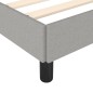 vidaXL Bettgestell Hellgrau 120x190 cm Stoff vidaXL Bettgestell Hellgrau 120x190 cm Stoff