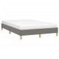vidaXL Bettgestell Dunkelgrau 120x190 cm Stoff