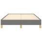 vidaXL Bettgestell Dunkelgrau 120x190 cm Stoff