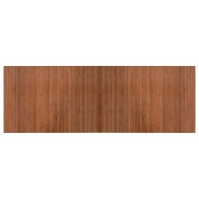 vidaXL Teppich Rechteckig Braun 70x200 cm Bambus
