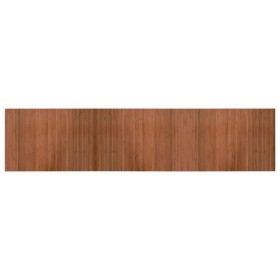 vidaXL Teppich Rechteckig Braun 70x300 cm Bambus