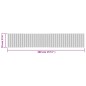 vidaXL Teppich Rechteckig Hell Natur 70x400 cm Bambus vidaXL Teppich Rechteckig Hell Natur 70x400 cm Bambus