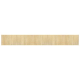 vidaXL Teppich Rechteckig Hell Natur 70x500 cm Bambus