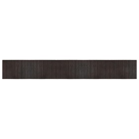 vidaXL Teppich Rechteckig Dunkelbraun 70x500 cm Bambus